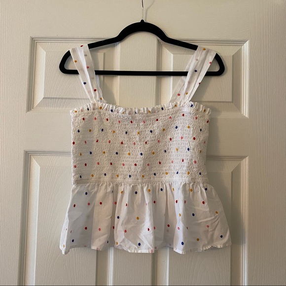 Polka dot peplum tank - Picture 1 of 4